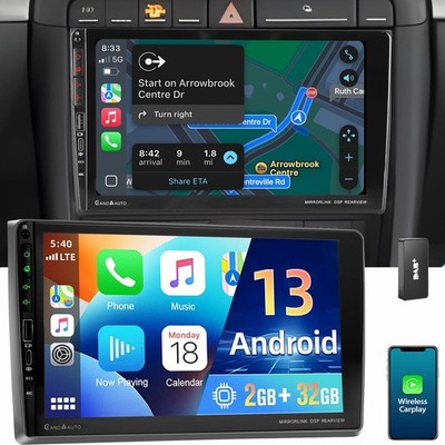 DAB+ Für Audi A4 8E 8H B6 B7 2000-09 2+32G Carplay Android 13 Autoradio NAVI USB