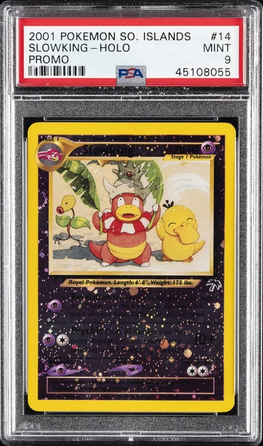 2001 POKEMON SOUTHERN ISLANDS PROMO #14 SLOWKING-HOLO PSA 9
