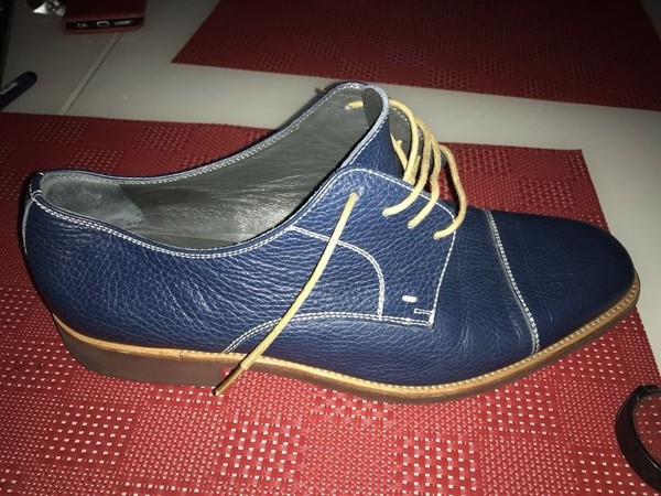 Men Moreschi Heels Navy Leather 42