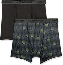 2-pack Calvin Klein Performance Boxer Briefs Boys Size L 12/14 
