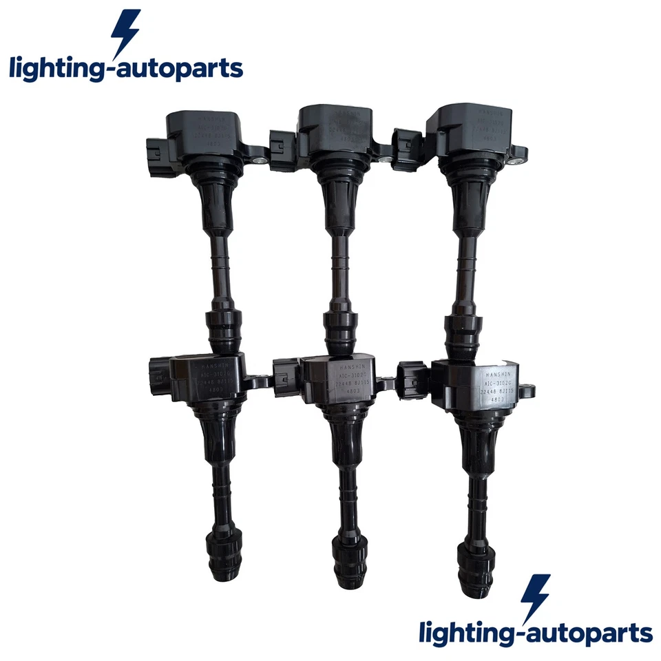 NEW OEM NISSAN x6 Ignition Coils 22448-8J115 For 2001-2019 Nissan & Infiniti V6 Foto 4 de 4