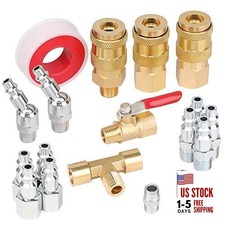 18 Pieces Air Coupler and Plug Kit, 1/4-Inch NPT Air Hose Fittings and