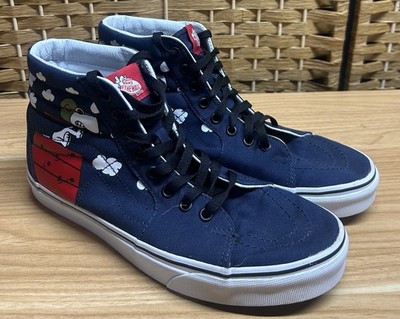 Vans x Peanuts SK8-Hi Snoopy Flying Ace Shoes Size 9 Worn Once, No Box