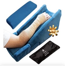 Zomaple Arm Elevation Pillow, Navy Blue – Reduce Swelling & Pain with Elbo
