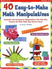 40 Easy-to-make Math Manipulatives - Paperback, by Reesnik Carole J. - Good
