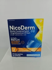 NicoDerm CQ Nicotine Patches Step 2 14 Mg 21 Patches Exp.04/2027