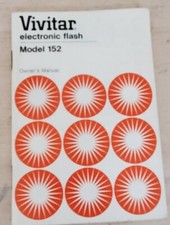 Vivitar Electronic Flash Owner's Manual - Model 152
