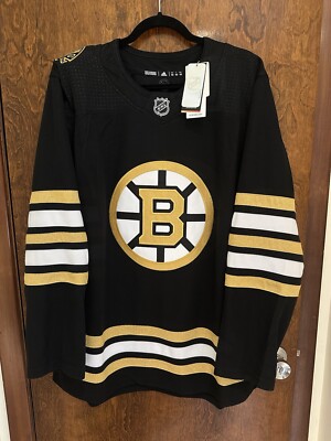 Boston Bruins Adidas 100th Anniversary Home Jersey (52) NWT