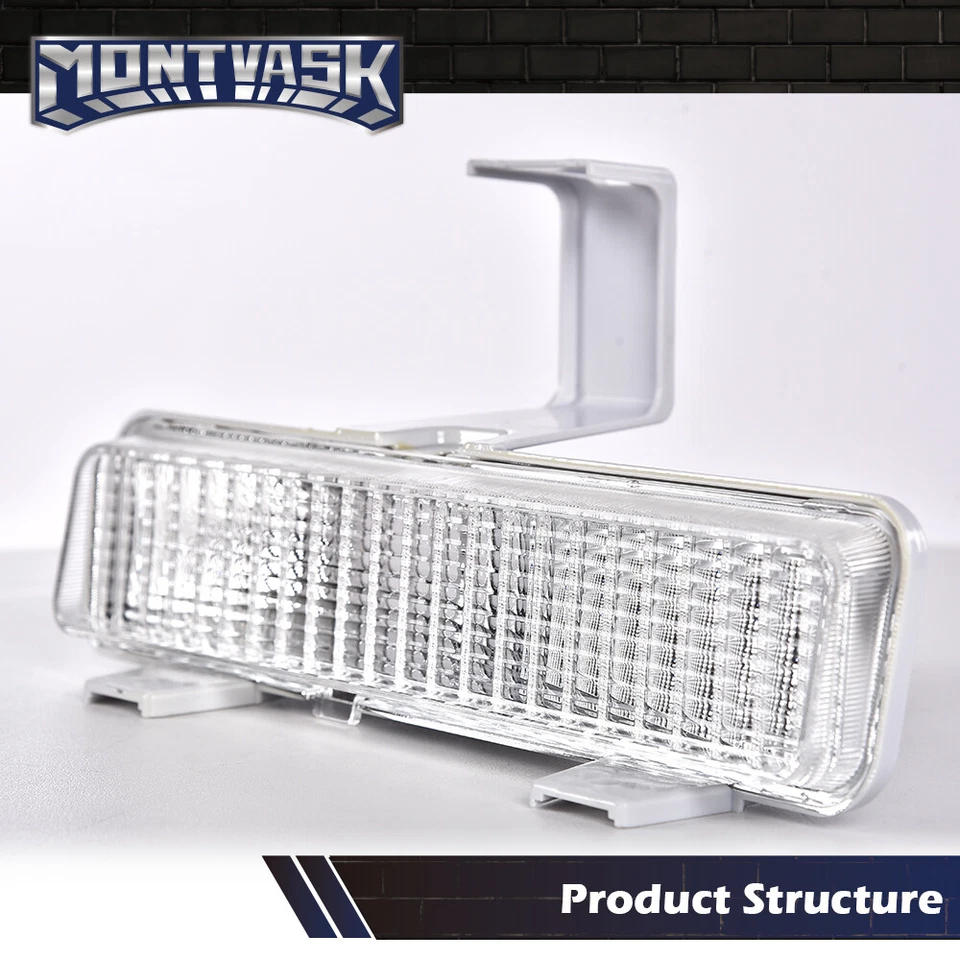 Подходит для 1980-1990 Chevrolet Caprice бампер поворотник свет объектив слева + справа - Изображение 4 из 4