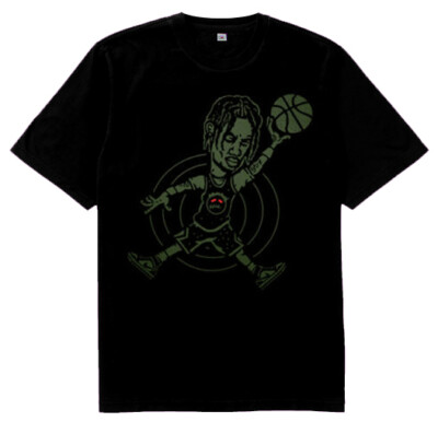 6 Cajmear cartoon Olive Green Infrared Travis Scott cactus jack smiley shirt 