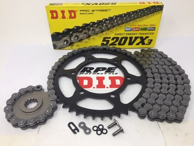 2006-2024 Yamaha YZF-R6 R6 DID VX3 Silver 520 OEM Gearing Chain