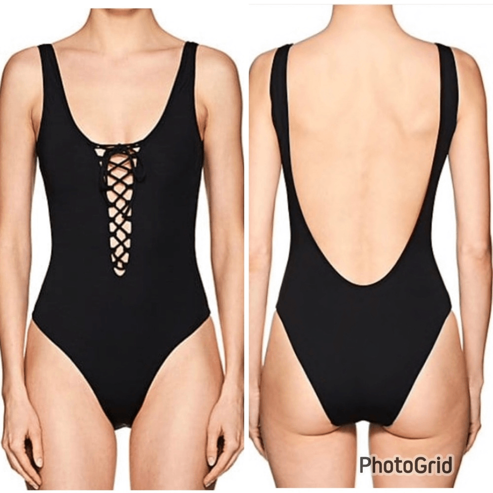 onia bridget lace up swimsuit Size Small