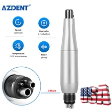 Dental Hygiene Prophy Handpiece 4 Holes Air Motor With 4:1 Nose Cone 360° Swivel