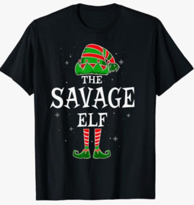 NEW Port & Company Men's Black The Savage Elf T-Shirt Size XL