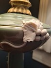 Large Elegant Classical Porcelain w applied soft paste Grapes Table Lamp 1950's — photo 9