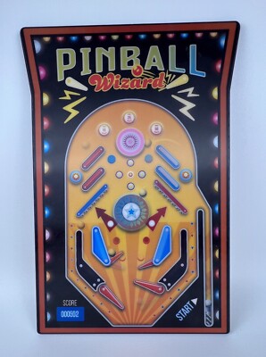 Pinball Wizard Wooden Sign Wall Art Lenticular Printing Open Road Wall Decor