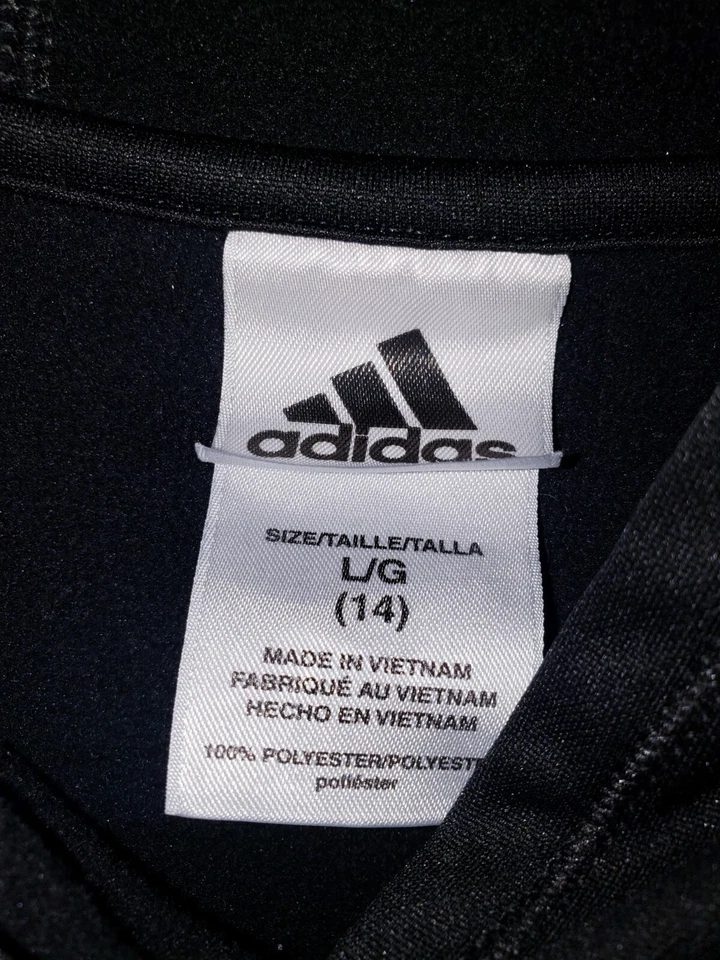 Girls Youth Adidas Hooded Long Sleeve Pullover Size Large L 14 - Image 3 of 4