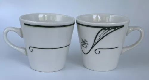Vintage Homer Laughlin YC1111/YD1111 Coffee Cup Best China Made In USA  Set Of 2