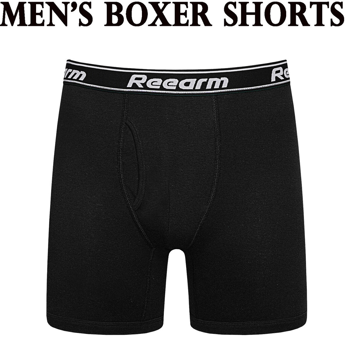 For Sports Running REEARM 100% Pure Cotton Men's Boxer Shorts Seamless  Underwear