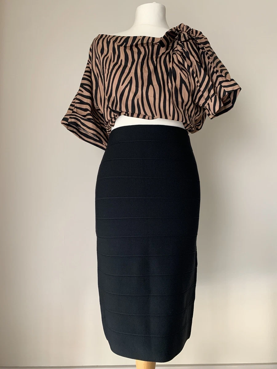 Ribbed bodycon on sale midi skirt