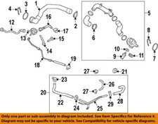 PORSCHE OEM 15-18 Macan Cooling Hoses Lines-Overflow Hose 95B122447E