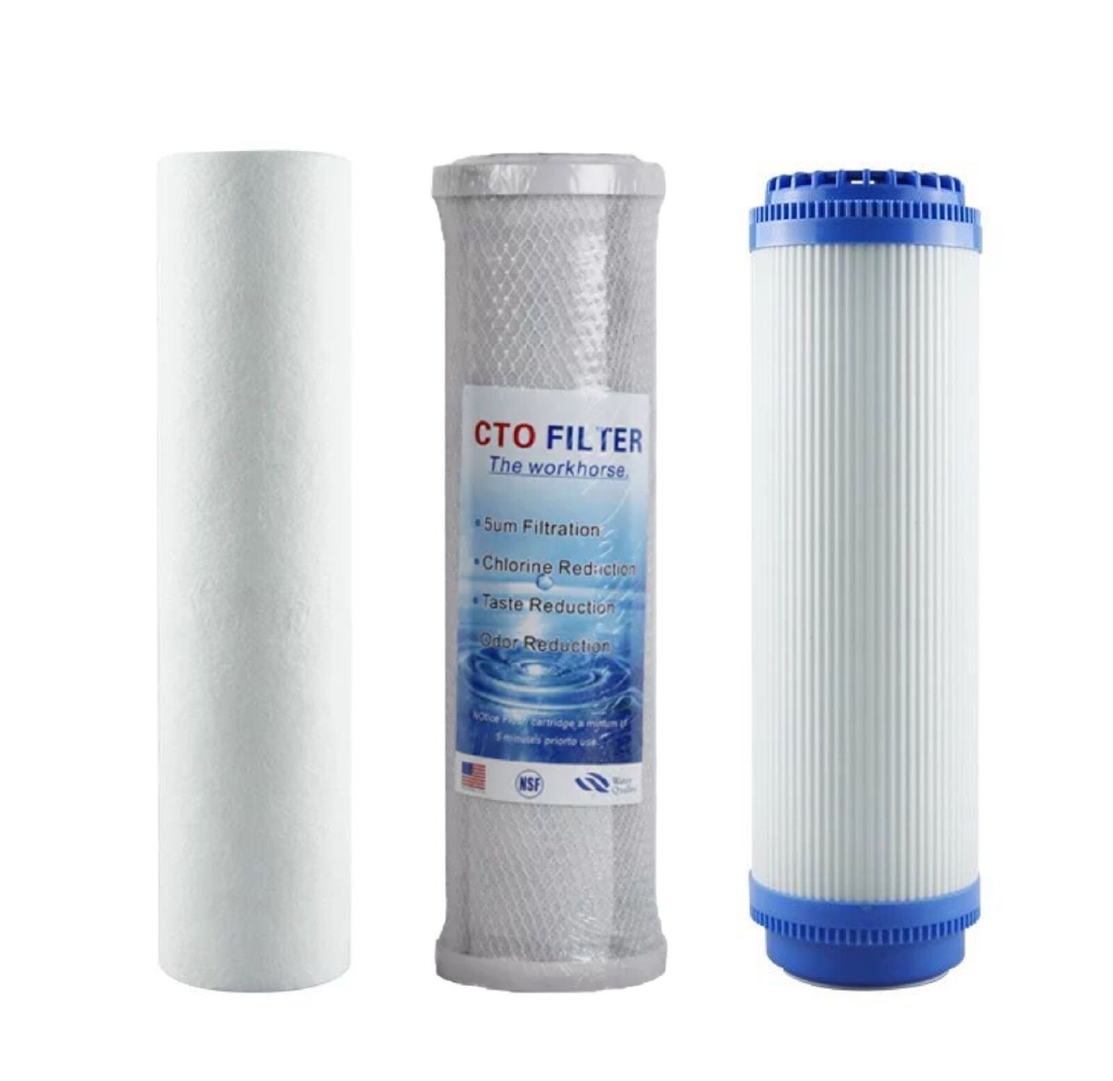 Replacement Filters For 6 Stage Aquarium Reef Reverse Osmosis RO/DI Water Systems (Sediment, GAC, Carbon, 2 DI Filters) - Aqua True Blue - Foto 7