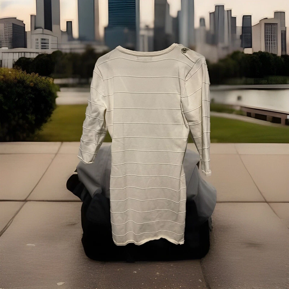 Hermoso Vestido Suéter Blanco Tejido Baby Phat Blanco XL Foto 2 de 2