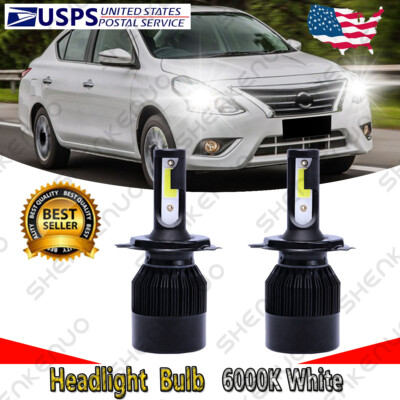 For Nissan Versa 2007-2019 LED Headlight H4 9003 6000K High & Low Beam Light C9B