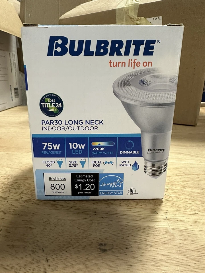 Bulbrite 6-pack 75 Watt equivalent PAR30 with Medium Screw Base E26 Dimmable - Image 4 of 4