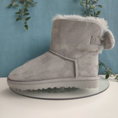 Ugg Fluff Bow Mini Boot Ugg Fluff Bow Mini UK Size Grey UK