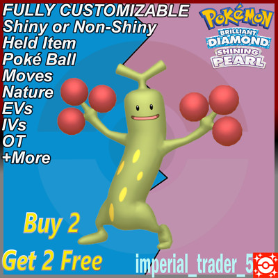 Pokemon Brilliant Diamond & Shining Pearl   Shiny Sudowoodo   6IV Customizable