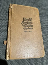 *RARE* New York New Haven & Hartford Railroad A to Z Book Never Written or Used