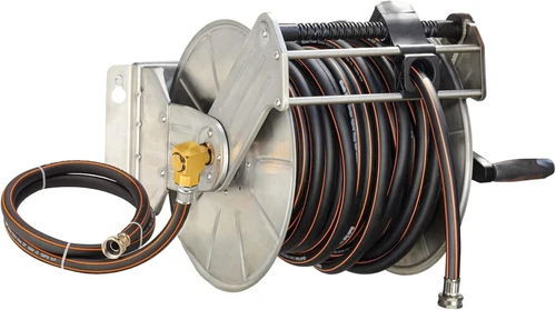 Giraffe Tools Heavy Duty Garden Hose Reel Wall Mount Water Hose Reel with Crank