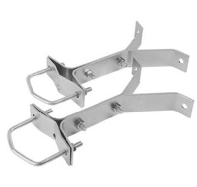 2-Pack 6-inches Wall Mount Brackets w/Lag Bolts to hold up to 1-1/2'' O.D. mast