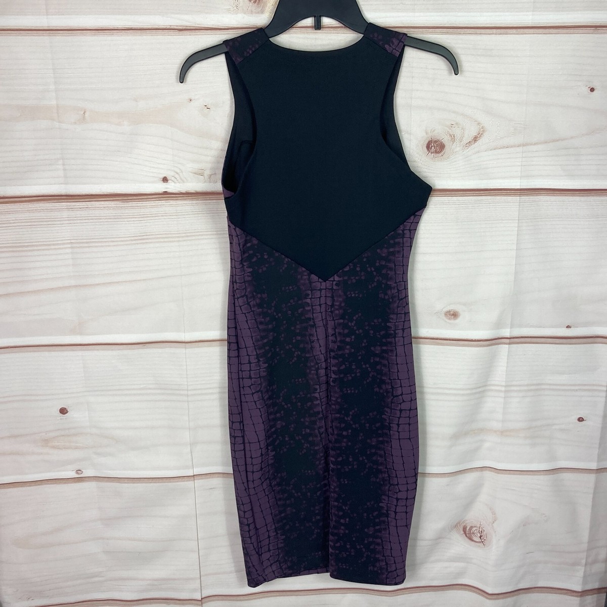 strapless open back dress ROBERT RODRIGUEZ Size 4 Purple Cotton / Polyester V-Neck Sheath Cockta   Sui Generis Designer Consignment