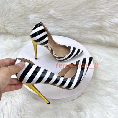 Fashion Women's Shoes Pointed Toe High Heels Pumps Black and