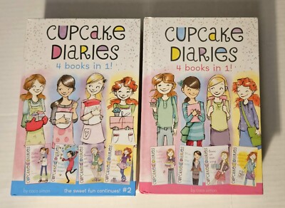 Lot 2 Cupcake Diaries 4 Books In 1 By Coco Simon 8 Books In All Hardcover 