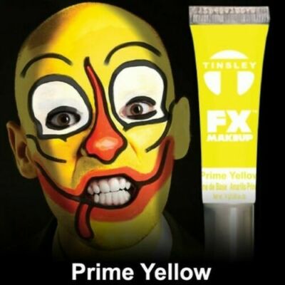 Tinsley Transfers FX Halloween  Water Based Cream Face Makeup Body Paint, Yellow