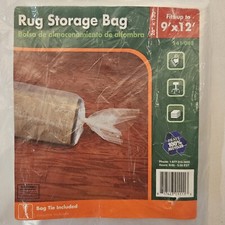 Rug Storage Plastic Bag for 9' x 12' Rug / 130" x 26" Large Bag NIP
