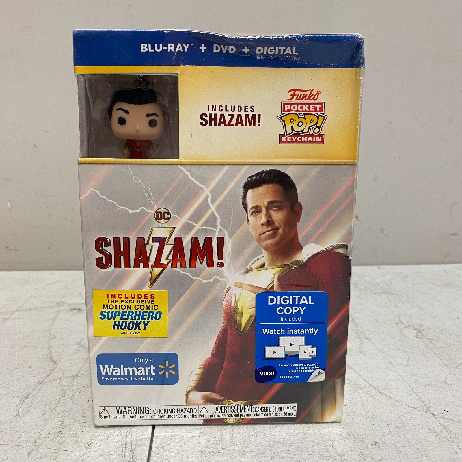 shazam funko pop keychain