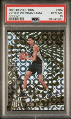 2023-24 Panini Revolution Groove #104 Victor Wembanyama PSA 10 LOW 