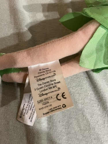 Disney’s Peter Pan 13 in TINKERBELL Official Disney Store Authentic Plush - Picture 2 of 4