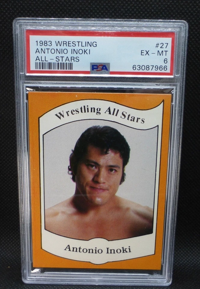 1983 Wrestling All-Stars Series A Antonio Inoki 27 PSA 6 EX-MT RC Rookie WWE WWF - Image 2 of 4