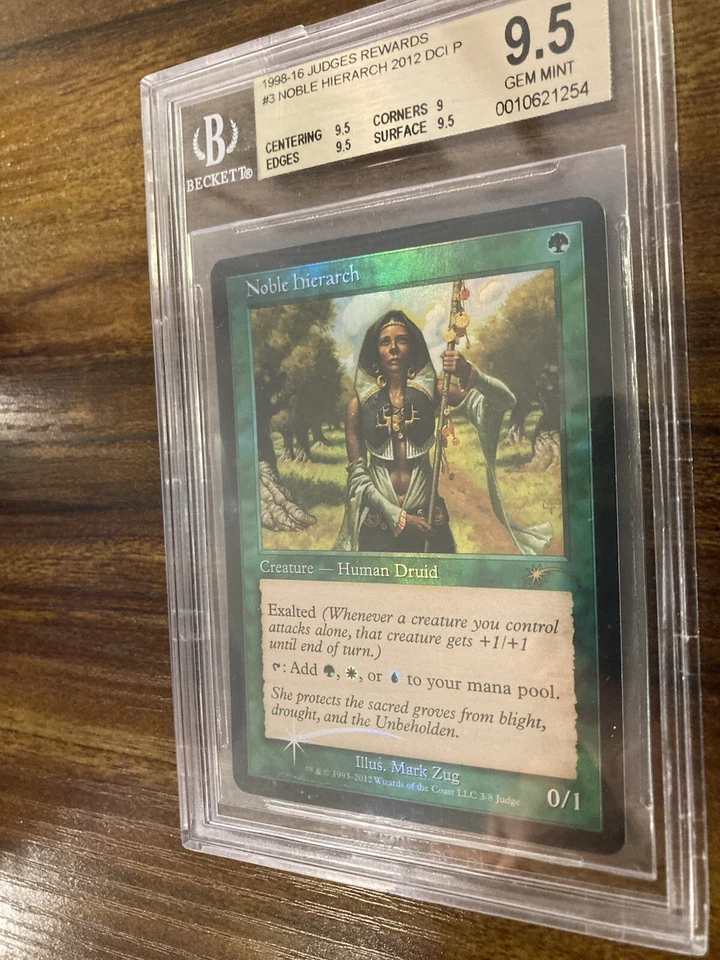 MTG✨NOBLE HIERACH Judges Reward FOIL✨BGS 9.5 GEM MINT RARE Creature 2012 POP 3 ! - Image 4 of 4