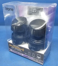 Brand New, Sealed iHome iHM79BC Black Portable Rechargeable Mini Speakers.