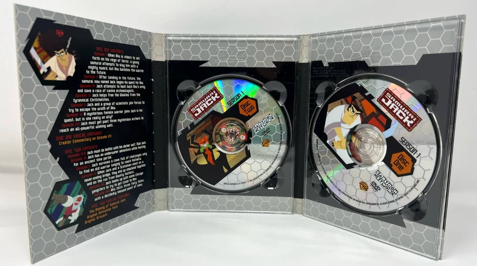 Samurai Jack: Season 1 ( DVD, 2004, 2-Disc Set, Collector Series) - Image 3 of 3