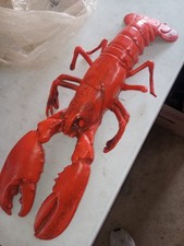 Vintage Blow Mold Lobster Decor 20" Made In Italy Rare