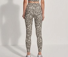 VARLEY Let's Move Leggings Large Workout Athletic Petrol Motion Speckle 787