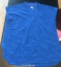 Healing Hands Scrub Top Medium Royal Blue BNWT Very Soft And Ready For Work