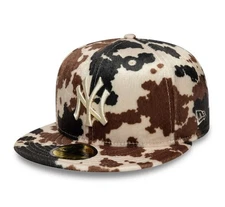 ** NEW ERA 59 Fifty Animal Print Cow New York Yankees Black x Brown x Ivory